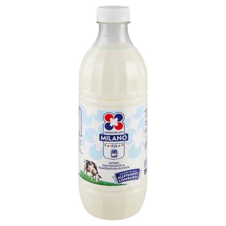 Centrale del Latte Milano Intero Pastorizzato a Temperatura Elevata 1 L